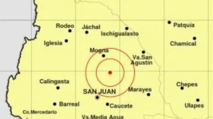 Susto en San Juan por un sismo de 4,3 grados y baja profundidad