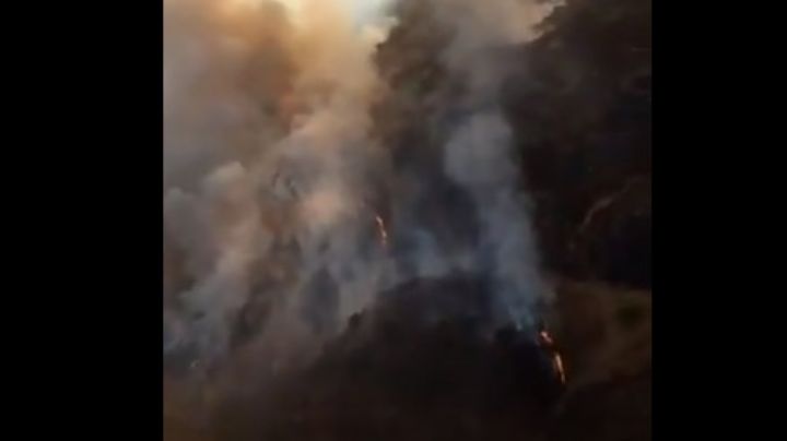 Bomberos combaten un incendio en Villa Albertina