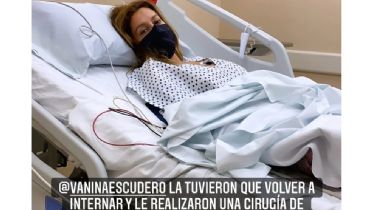 Vanina Escudero fue operada de urgencia