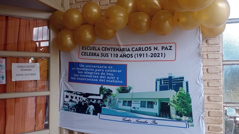 Los festejos por los 110 años de la escuela Carlos Paz