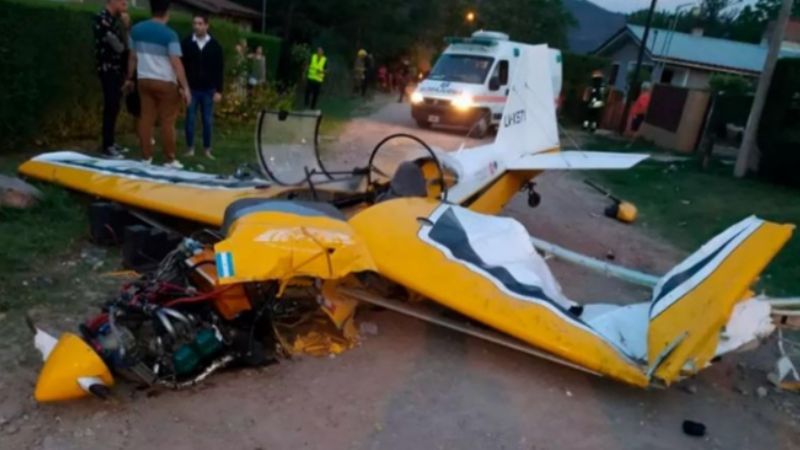 Cayó una avioneta en Villa General Belgrano; hay tres heridos