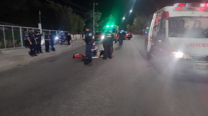 Un motociclista atropelló a un anciano en la Avenida Perón