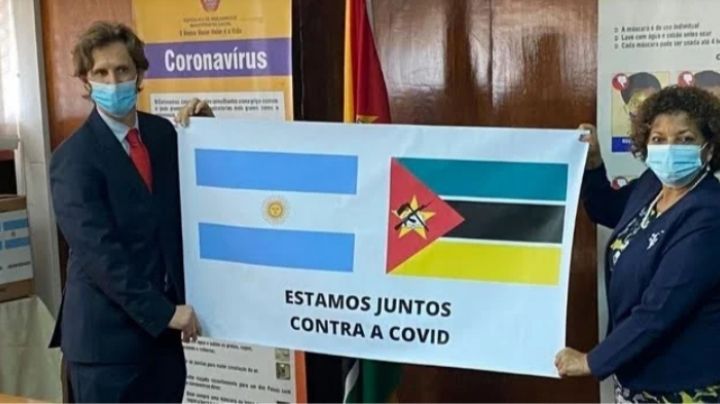 Llegaron a Mozambique 450 mil dosis de Astrazeneca donadas por Argentina