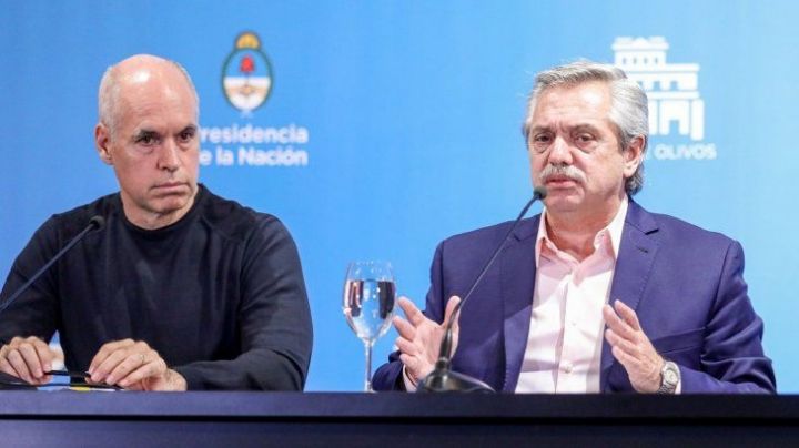 Fernández y Larreta acordaron trabajar junto a Kicillof para frenar los casos