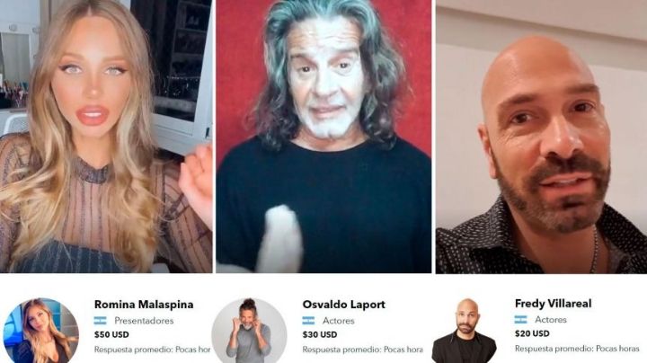 Un sitio web vende saludos personalizados de famosos a cambio de dólares