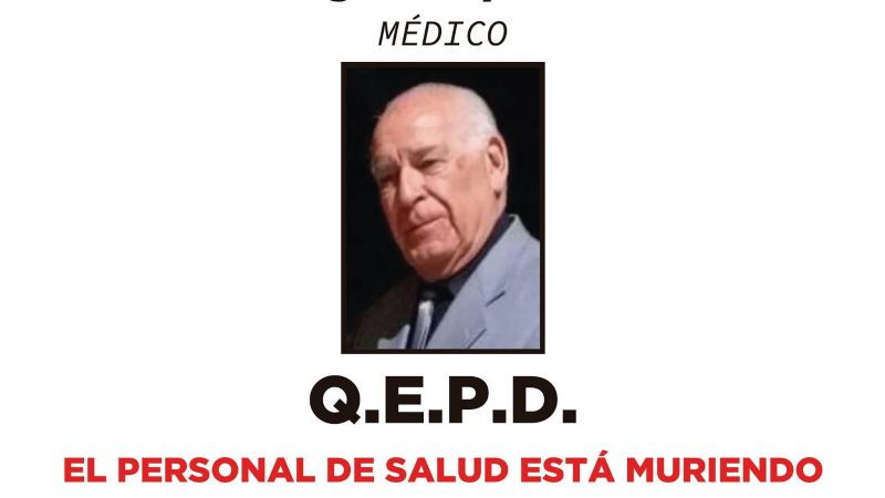 El personal médico está muriendo en Córdoba