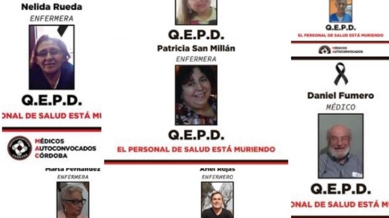 El personal médico está muriendo en Córdoba