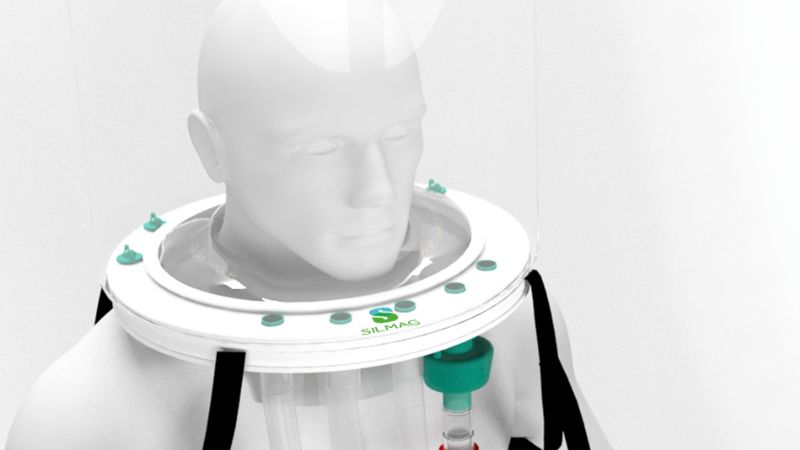 Una firma cordobesa creó un casco de oxígeno para pacientes con Covid