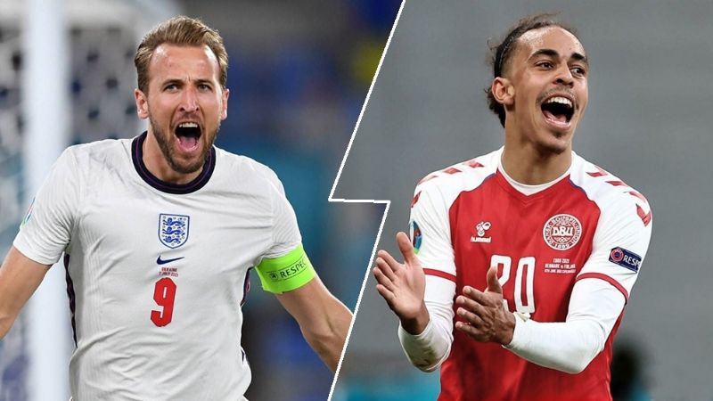 Inglaterra y Dinamarca definen al segundo finalista de la Eurocopa