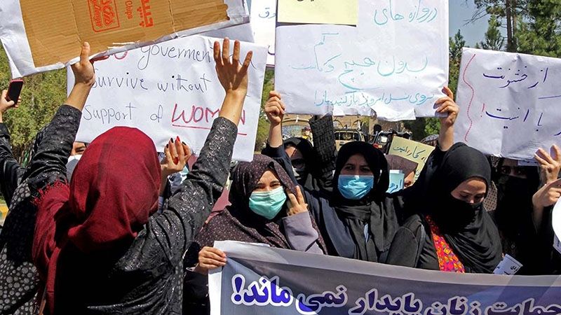 Las mujeres volvieron a manifestarse en Afganistán