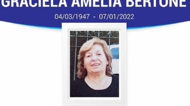 A tres días de su muerte, aún despiden a la docente Graciela Bertone