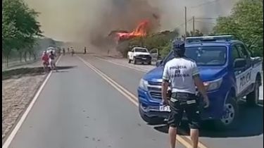 El fuego y el calor desataron un infierno en San Marcos Sierras