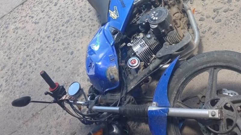 Un motociclista herido tras un accidente en La Falda