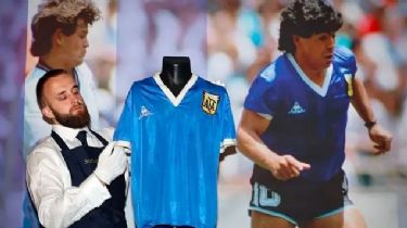 La camiseta que usó Maradona contra Inglaterra en 1986 será exhibida en el Mundial