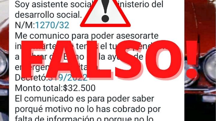 Advierten por estafas con un «bono de emergencia» de la Provincia de Córdoba