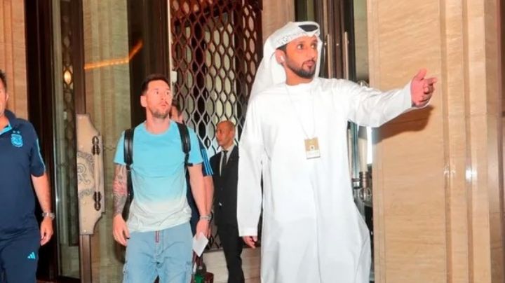 Qatar 2022: Lionel Messi ya está en Abu Dhabi