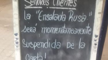 Por la guerra, en Carlos Paz dejaron de vender «ensalada rusa»