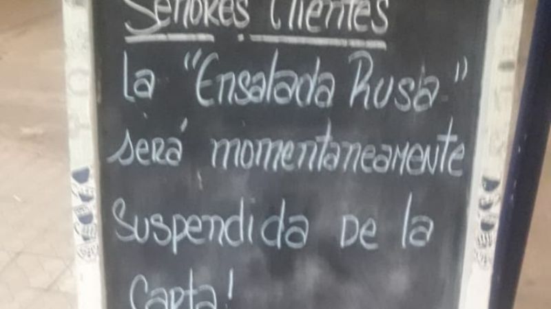 Por la guerra, en Carlos Paz dejaron de vender «ensalada rusa»