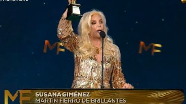 Susana Giménez premiada con el Martín Fierro de Brillante