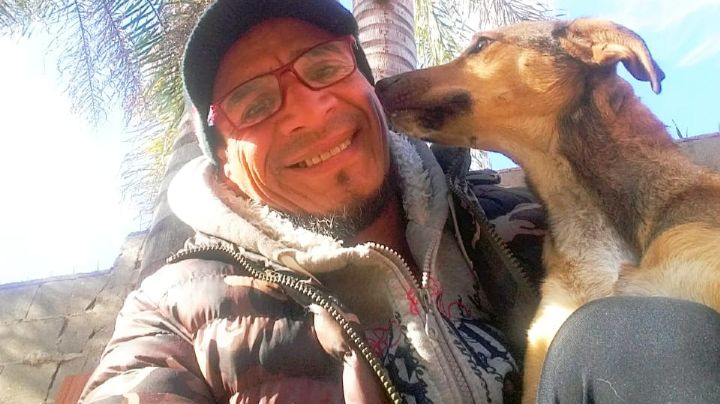 Rescató una perra abandonada en una casa de Carlos Paz