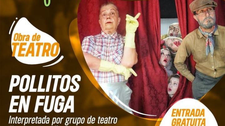 «Pollitos en fuga» en el Teatro Edén de La Falda