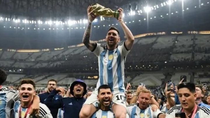 El enojo de Messi con el Kun Agüero en medio de los festejos