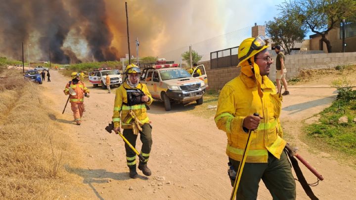 Las fotos de la dramática lucha contra el fuego