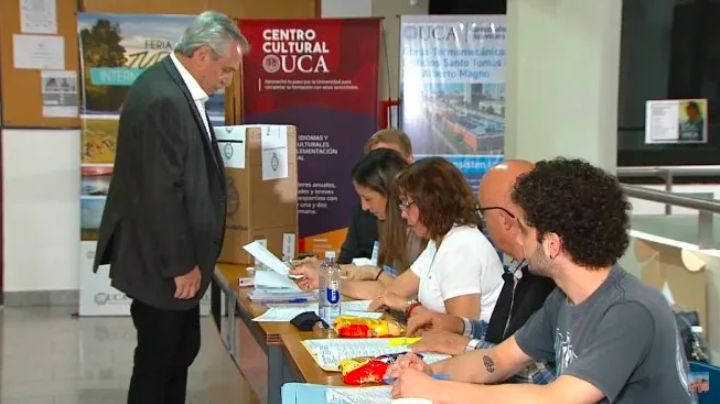 Votó Alberto Fernández: "Después del 10 de diciembre seré un ciudadano más"