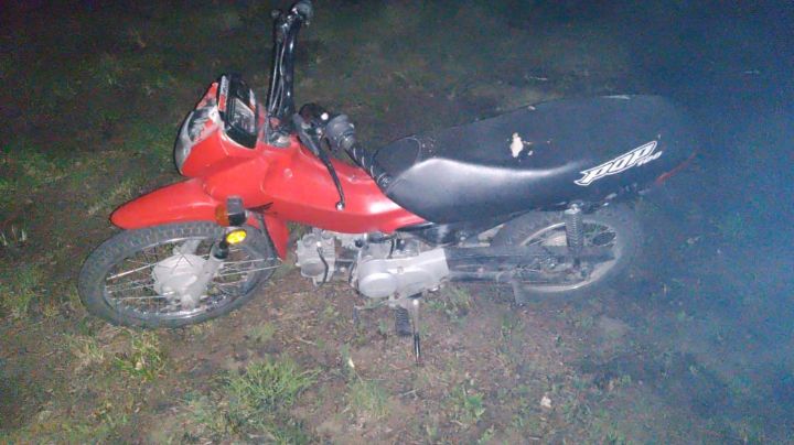 Hallaron una moto robada en Altos del Valle