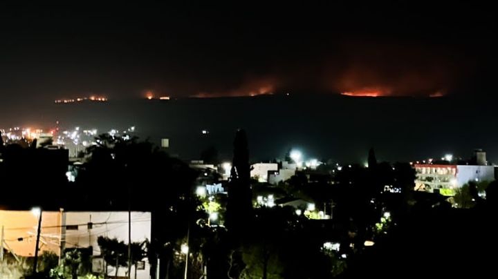 Así se ve el incendio de las Altas Cumbres desde Carlos Paz