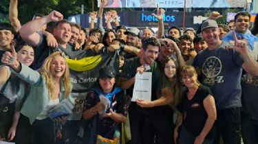 Milei sacó casi el 80% de los votos y arrasó en Carlos Paz