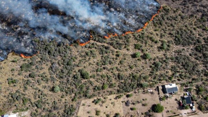 El incendio devoró miles de hectáreas en Traslasierra