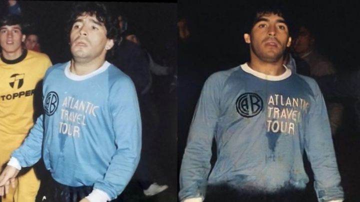 Hallaron en Italia la camiseta de Belgrano con la que jugó Maradona