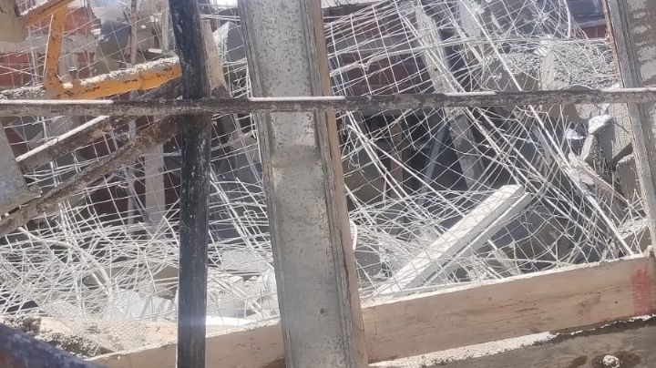 Cuatro obreros lesionados al caerse un techo en Río Cuarto