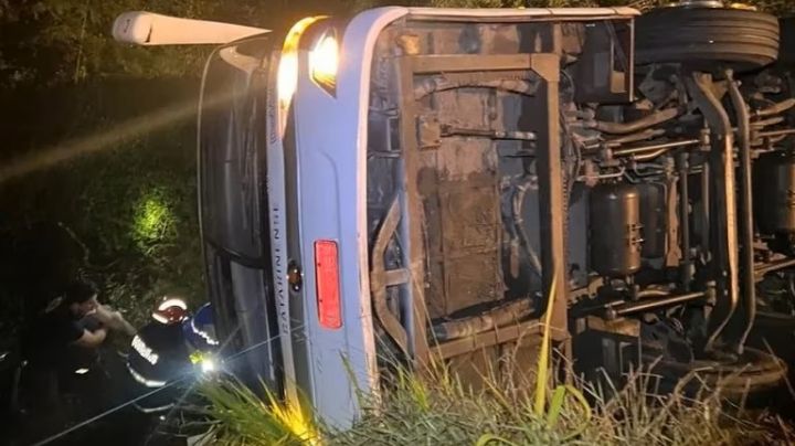 Tragedia en Brasil: fallecieron cinco argentinos tras volcar un colectivo en una ruta