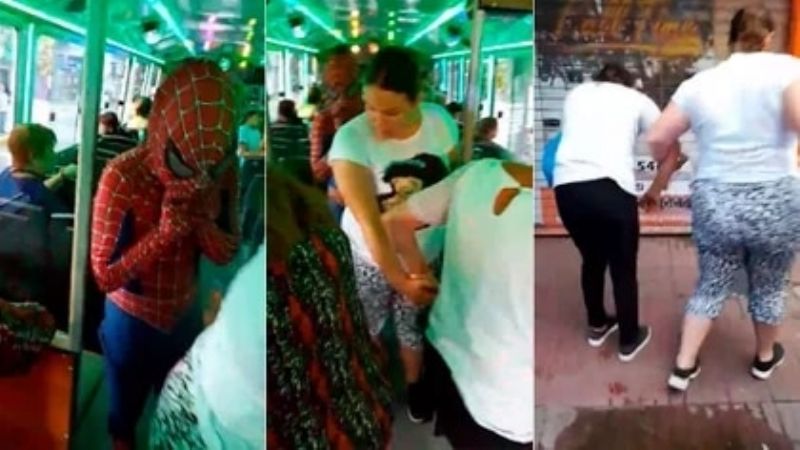 Mar del Plata: pelea en un trencito terminó con Spiderman y Jack Sparrow asistidos