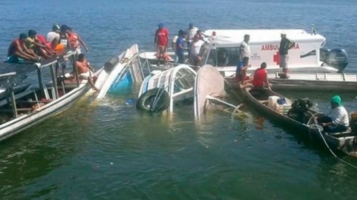 Brasil: al menos seis muertos al hundirse un barco turístico