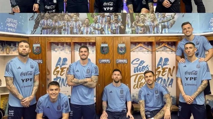 Los jugadores de la Selección recrearon una foto previa al Mundial