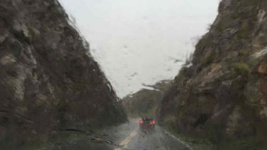 Sigue lloviendo en las Altas Cumbres: ¿Cómo está el camino?
