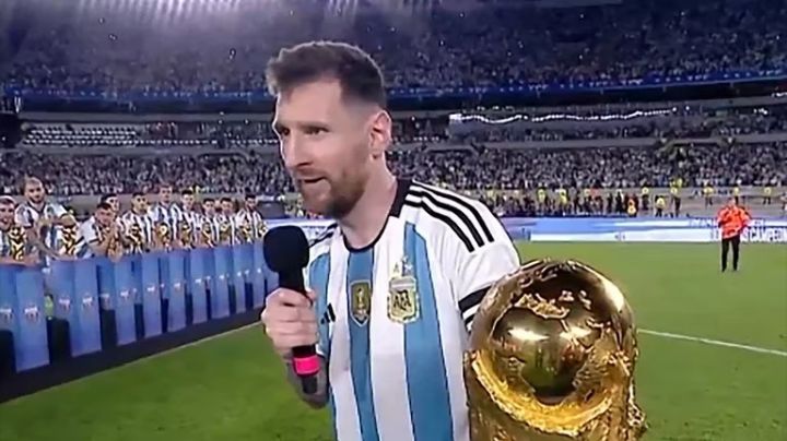 Messi: “Siempre soñé con este momento, disfrutemos de la tercera estrella”