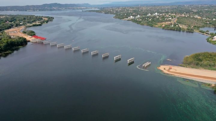 Desde el aire: el nuevo puente que cruza el Lago San Roque