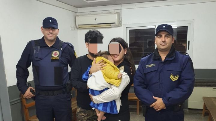 Centro: policías ayudaron a un bebé que convulsionaba