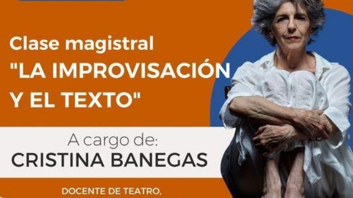 La Falda: Cristina Banegas dará la «Clase Magistral, la improvisación y el texto»