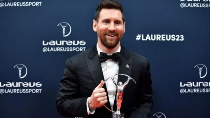 Messi fue elegido el mejor deportista del año, segundo Mpappé