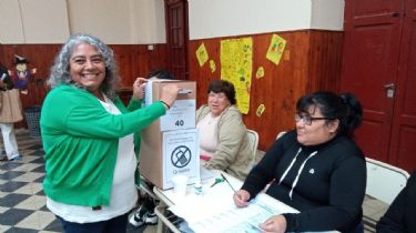 Gabriel Musso y Andrea Montes votaron juntos en Cosquín