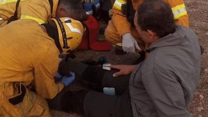 Un parapentista se accidentó en La Calera y terminó en el hospital