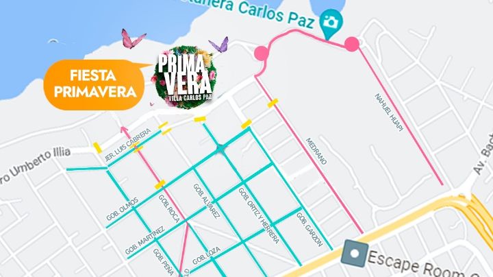 ¿Qué calles estarán cortadas el jueves 21 de septiembre?