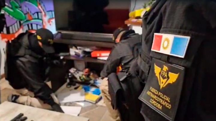 Cayó una banda con 40 mil dosis de cocaína, operaba en Córdoba