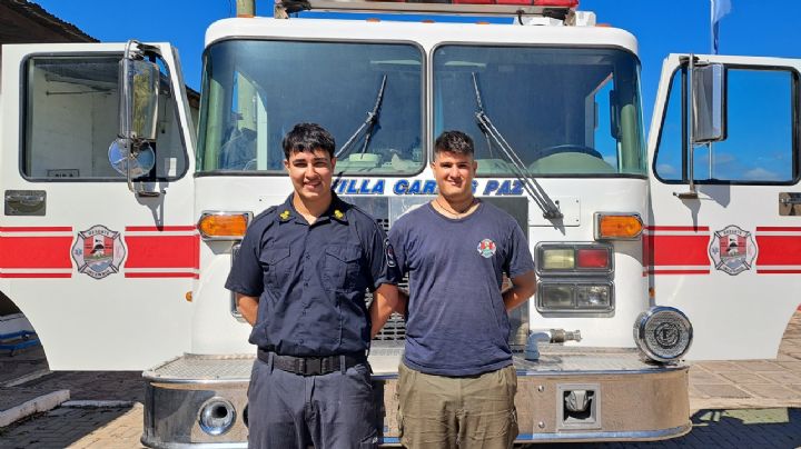 El esfuerzo de los bomberos de Carlos Paz en el sur del país