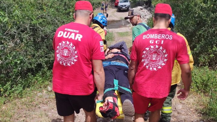Rescataron a una mujer que se accidentó en el Dique La Quebrada